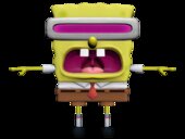Bob Esponja con traje de la canción Goofy Goober Rock de la película
